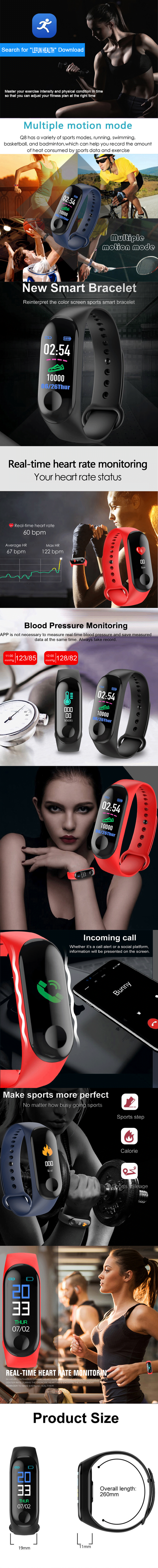 M3 смарт браслет Bluetooth Смарт часы фитнес трекер умный браслет купить в украине