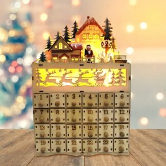 адвент календарь рождественский домик